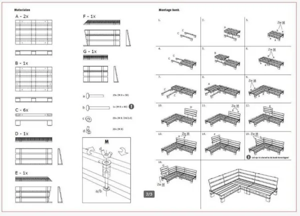 Palletbank Loungebank - Afbeelding 2